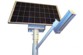 SolarMANBLAN Уличный светильник на солнечной батарее с датчиком SoLight-20/300/150: LED-20Вт, ФЭП 300Вт, АКБ 150Ач